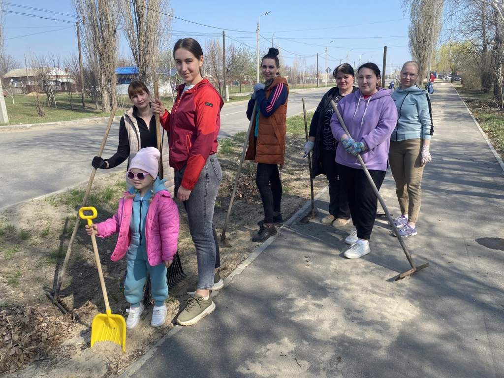 В станице Казанской был проведен субботник